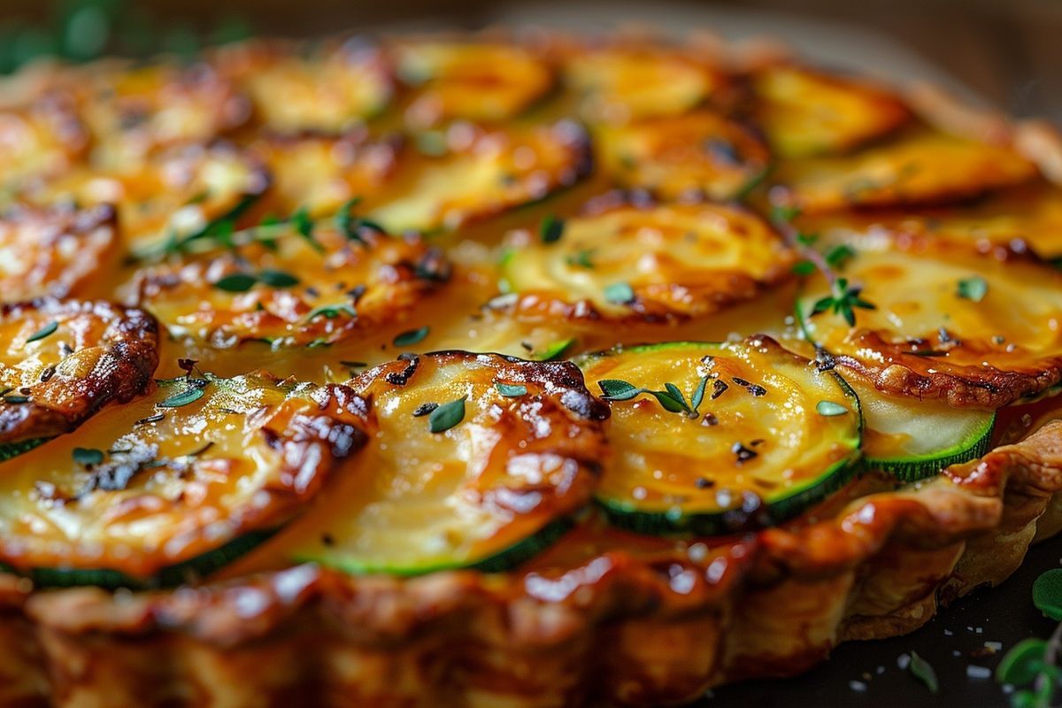 La tarte aux courgettes et au boursin, la recette express pour des repas festifs